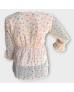 Floral Bead Blouse - Peach 