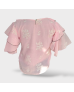 Floral Cape Blouse - Pink