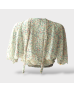 Floral Crop Blouse - Green