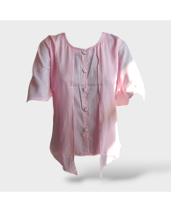 Flea Hand Button Blouse - Pink 