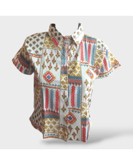 Floral Chiffon Shirt Blouse- Multicolour