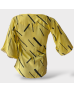 Stripped Cotton Blouse- Yellow