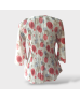 Floral Chiffon Blouse - White |Pink
