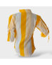Colorblock Frill Blouse- Yellow