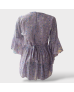 Floral Chiffon Beaded Blouse- Lilac