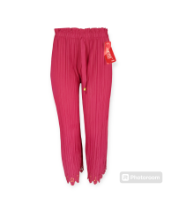 Perforated Bottom Trouser - Red