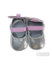 Glittery Butterfly Baby Shoes -  Silver