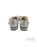 Pearl Bow Flat Shoe - Silver 