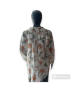 Floral Pleated Blouse - White 