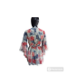 Floral Chiffon Beaded Blouse - White|Blue |Red