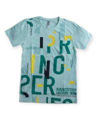 Men's T Shirt -Yellow and Green 