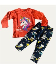 Unicorn Red Pyjamas