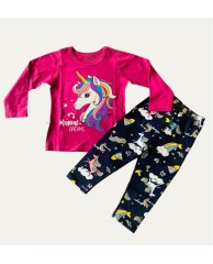 Unicorn pink pyjamas