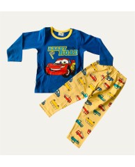 lightning mcqueen blue pyjamas