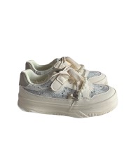 Beaded Sneakers- white