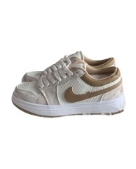 Nike Jordan Sneakers- White and Brown 
