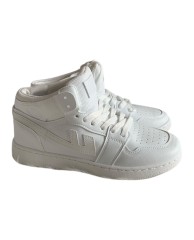 Warrior HI-top Sneakers- White