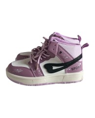 Sport Hi-top Sneakers- Purple