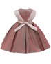 Metallic Girl Party Dress- Pink